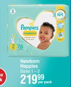 Pampers Newborn Nappies (Sizes 1-2)-Per Pack