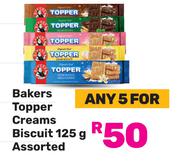 Bakers Topper Creams Biscuit Assorted-For Any 5 x 125g