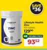 Lifestyle Health Zinc 100 Tablets