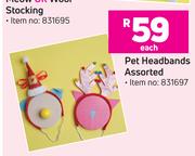 Pet Headbands Assorted-Each