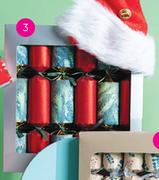 6 Pack Luxury Red & Green Crackers-Each