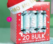 20 Pack Bulk Christmas Crackers-Each