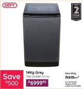 Defy 14Kg Grey Top Loader Washing Machine DTL160