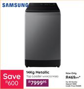 Samsung 14Kg Metallic Top Loader Washing Machine  WA14CG5745BD