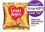 Britannia Little Hearts Biscuits-50.5g