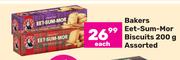 Bakers Eet-Sum-Mor Biscuits Assorted-200g Each