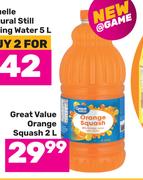 Great Value Orange Squash-2L