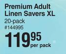Softi Premium Adult Linen Savers XL 20 Pack-Per Pack