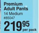 Softi Premium Adult Pants 14 Medium-Per Pack