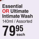 Gyna Guard Essential Or Ultimate Intimate Wash Assorted-140ml Each