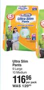 Lifree Ultra Slim Pants 9 Large, 10 Medium-Per Pack