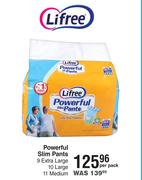 Lifree Powerful Slim Pants 9 Extra Large, 10 Large, 11 Medium-Per Pack