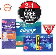 Always Comfort Protect Daily Liners 20 Pack-Per Pack