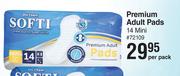 Softi Premium Adult Pads 14 Mini-Per Pack