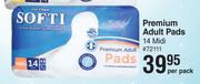 Softi Premium Adult Pads 14 Midi-Per Pack