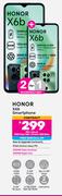 2 x Honor X6b Smartphone-On Red Flexi 160 + Promo 1GB Data