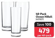 48 Pack Ocean HiBall Glasses-Per 48 Pack