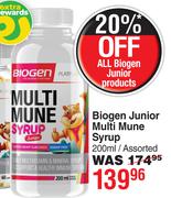 Biogen Junior Multi Mune Syrup Assorted-200ml