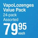 Vicks Vapo Lozenges Value Pack 24 Pack Assorted-Each