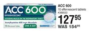 ACC 600 10 Effervescent Tablets