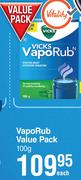 Vicks Vapo Rub Value Pack-100g Each