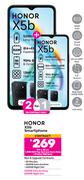 2 x Honor X5b Smartphone-On 1.3GB Red Top Up Core More Data + On Promo 1GB Data