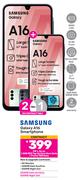 2 x Samsung Galaxy A16 Smartphone-On 1.3GB Red Top Up Core More Data + On Promo 1GB Data