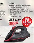 Elektra 2600W Ceramic Steam Iron