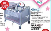Graco Contour Electra Travel Cot Patchwork Grey