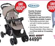 Graco Comfy Cruiser Travel System Patchwork Grey