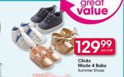 Clicks Made 4 Baby Summer Shoes-Per Pair