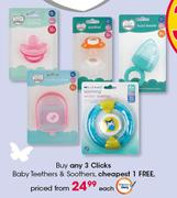 Clicks Baby Teethers & Soothers-Each