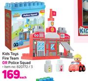 Kids Toys Fire Team Or Police Squad-Each