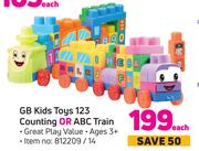 GB Kids Toys 123 Counting Or ABC Train-Each