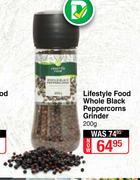 Lifestyle Food Whole Black Peppercorns Grinder-200g