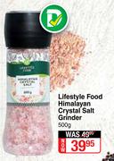 Lifestyle Food Himalayan Crystal Salt Grinder-500g
