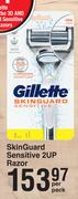 Gillette SkinGuard Sensitive 2Up Razor-Per Pack