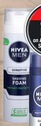 Nivea Men Sensitive Shaving Foam-200ml Each