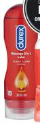 Durex Massage 2 In 1 Lube Assorted-200ml Each