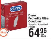 Durex Fetherlite Ultra Condoms Assorted-3 Per Pack