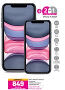 2 x Apple iPhone 11 64GB Smartphone-On 1.2GB Red Core More Data + On Promo 75