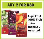 Liqui Fruit 100% Fruit Juice Blend Assorted-For 2 x 2L
