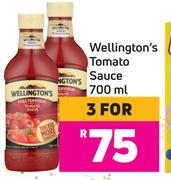Wellington's Tomato Sauce-For 3 x 700ml