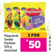 Maynards Sweet Packets Assorted-For 3 x 125g