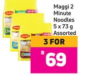 Maggi 2 Minute Noodles Assorted-For 3 x 5 x 73g