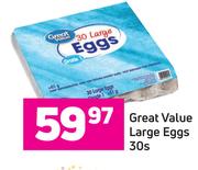 Great Value Large Eggs-30s