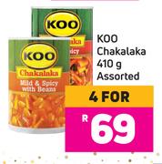 Koo Chakalaka Assorted-For 4 x 410g