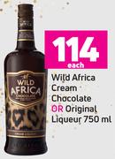 Wild Africa Cream Chocolate Or Original Liqueur-750ml
