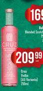 Cruz Vodka (All Variants)-750ml Each