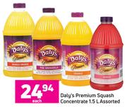 Daly's Premium Squash Concentrate-1.5L Assorted Each